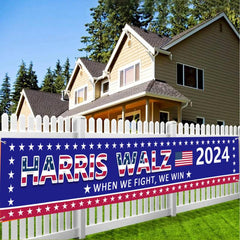 Lofaris Harris Walz 2024 Election Banner Yard Garden Decor