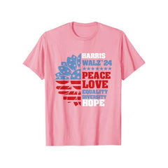 Lofaris Harris Walz 2024 Peace LGBT Support T-Shirt