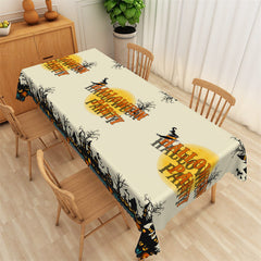 Lofaris Haunted House Halloween Party Rectangle Tablecloth