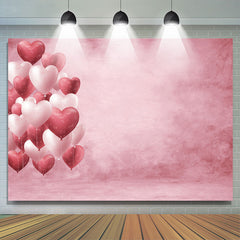 Lofaris Heart Balloons Pink Photo Valentines Day Backdrop