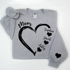 Lofaris Heart Merry Christmas Custom Mom Claus And Kids LTP01