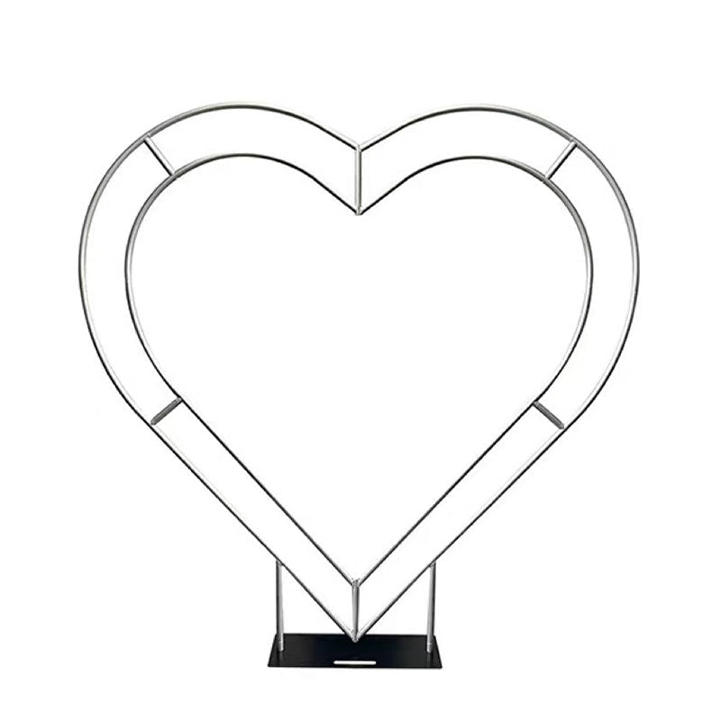 Lofaris Heart Shape 8ft Double Layer Balloon Flower Arch Stand