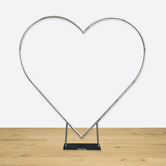 Lofaris Heart Shape Aluminum Backdrop Stand Party Props