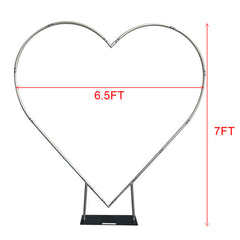 Lofaris Heart Shape Aluminum Backdrop Stand Party Props