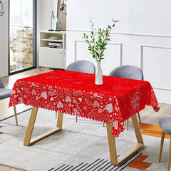 Lofaris Hearts Roses Bokeh Red Valentines Day Decor Tablecloth