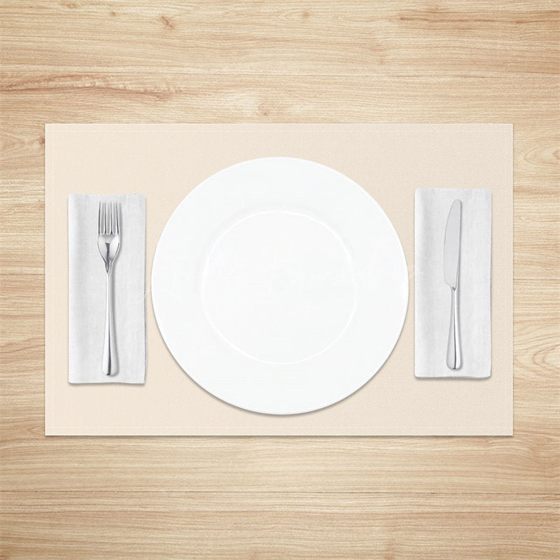 Lofaris Heatproof Beige Simple Dining Set Of 4 Placemats