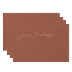 Lofaris Heatproof Red Brown Simple Dining Set Of 4 Placemats