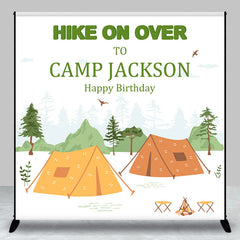 Lofaris Hike On Over Wild Camp Custom Name Birthday Backdrop