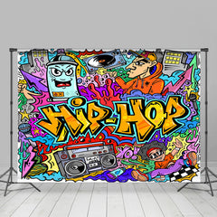 Lofaris Hip Hop Colorful Graffiti Doodle Art Party Backdrop