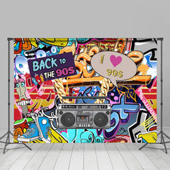 Lofaris Hiphop Musical Graffiti Back To The 90s Backdrop