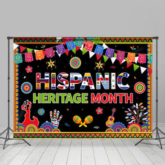 Lofaris Hispanic Heritage Month Backdrop Colorful Party Decor