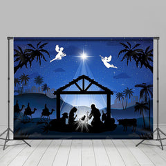 Lofaris Holy Angel Nativity Star Night Christmas Backdrop