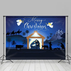 Lofaris Holy Light Ningt Star Born Merry Christmas Backdrop