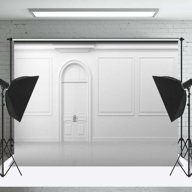 Lofaris Holy Pure White Door And Window Photoshoot Backdrop