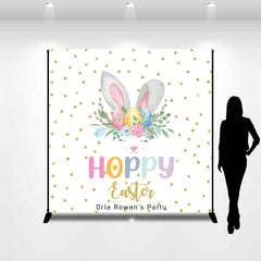 Lofaris Hoppy Easter Rabbit Ear Custom Birthday Backdrop