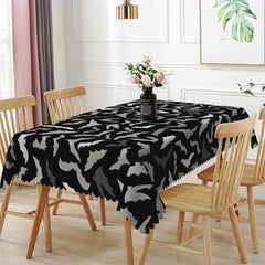 Lofaris Horrific Bats Patterns Black Halloween Tablecloth