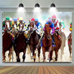 Lofaris Horse Racing Live Kentucky Derby Party Backdrop