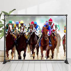 Lofaris Horse Racing Live Kentucky Derby Party Backdrop