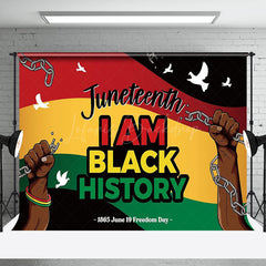 Lofaris I Am Black History Happy Juneteenth Day Backdrop