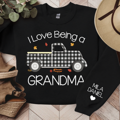 Lofaris I Love Being Grandma And Kids Custom Sweatshirt