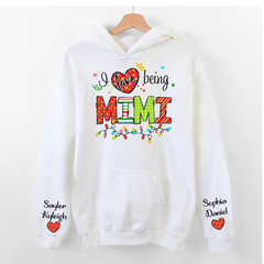 Lofaris I Love Being Mimi And Kids Customized Name Hoodie