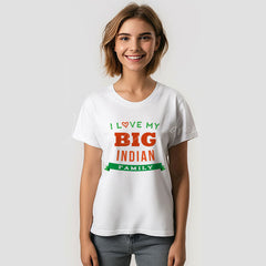 Lofaris I Love My Big Indian Family Reunion Custom T-Shirt