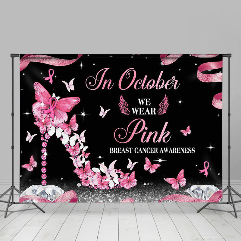 Lofaris In October High Heel Breast Cancer Awareness Backdrop