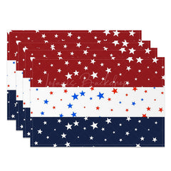 Lofaris Independence Day Red Blue White Set Of 4 Placemats