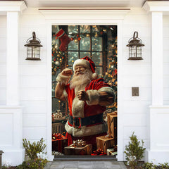 Lofaris Indoor Room Santa Claus Gifts Christmas Door Cover