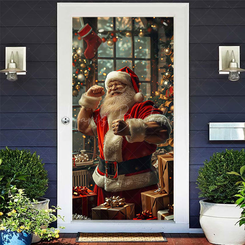 Lofaris Indoor Room Santa Claus Gifts Christmas Door Cover