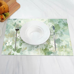 Lofaris Ink Painting Greenery Vintage Set Of 4 Placemats