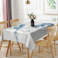 Lofaris Ink Wash Painting Mountains Cloud Kitchen Tablecloth