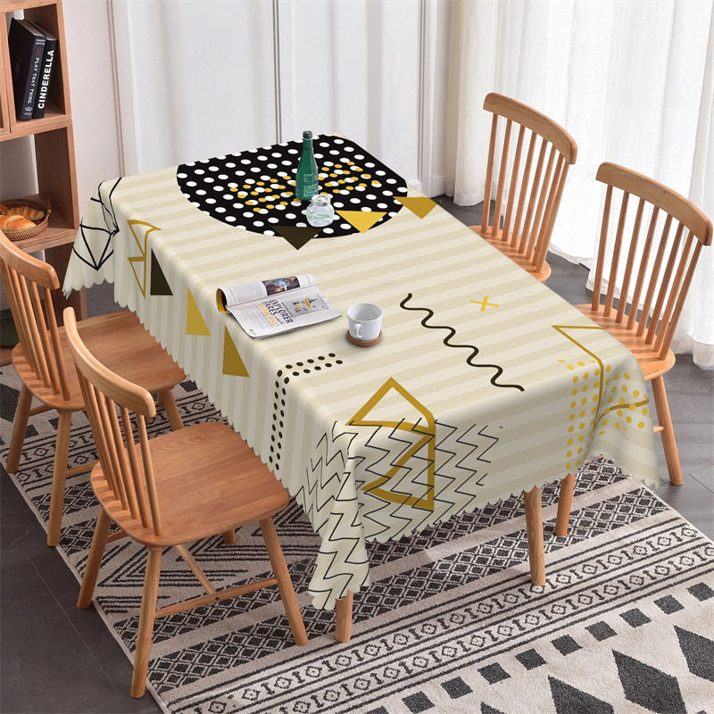 Lofaris Irregular Arrangement Pattern Rectangle Tablecloth