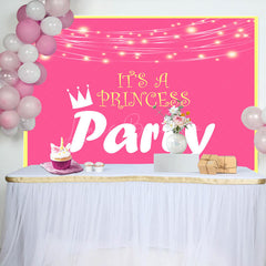 Lofaris Its A Princess Pink Yellow Baby Shower Party Backdrop