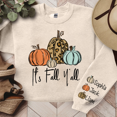 Lofaris It¡¯s Fall Y¡¯all Pumkins Leopard Kids LTP01