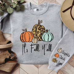 Lofaris It¡¯s Fall Y¡¯all Pumkins Leopard Kids LTP01