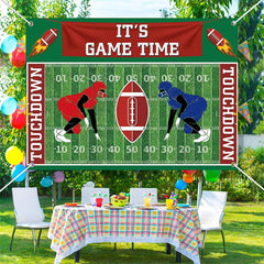 Lofaris Its Game Time Touch Down Football Sports Backdrop