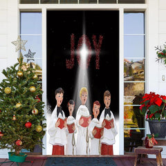 Lofaris Joy Christians Carol Light Christmas Door Cover