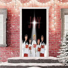 Lofaris Joy Christians Carol Light Christmas Door Cover