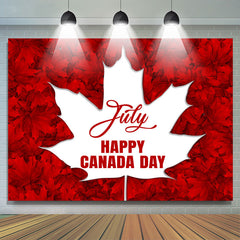 Lofaris July 1St Red Maple Leaves Happy Canada Day Backdrop