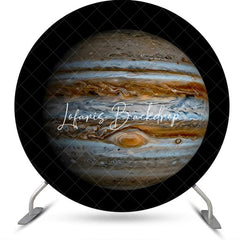 Lofaris Jupiter Surface Top View Planet Round Birthday Backdrop