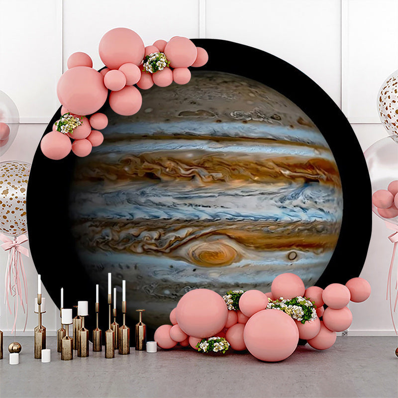 Lofaris Jupiter Surface Top View Planet Round Birthday Backdrop