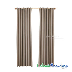 Lofaris Khaki Home Decro Waterproof Grommet Top Outdoor Curtains for Front Porch