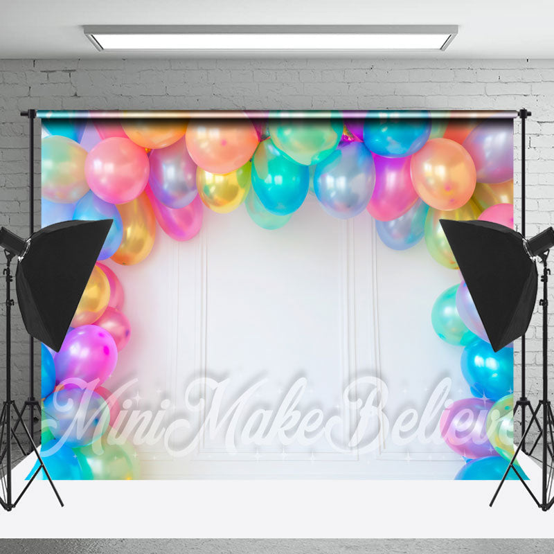 Lofaris Laser Light Balloons Birthday Cake Smash Backdrop