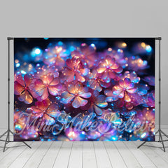 Lofaris Laser Light Color Overlap Floral Fine Art Backdrop