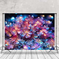 Lofaris Laser Light Color Overlap Floral Fine Art Backdrop