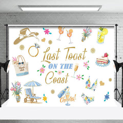 Lofaris Last Toast On The Coast Bachelorette Party Backdrop