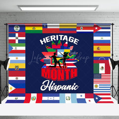 Lofaris Latin American Flag Hispanic Heritage Month Backdrop