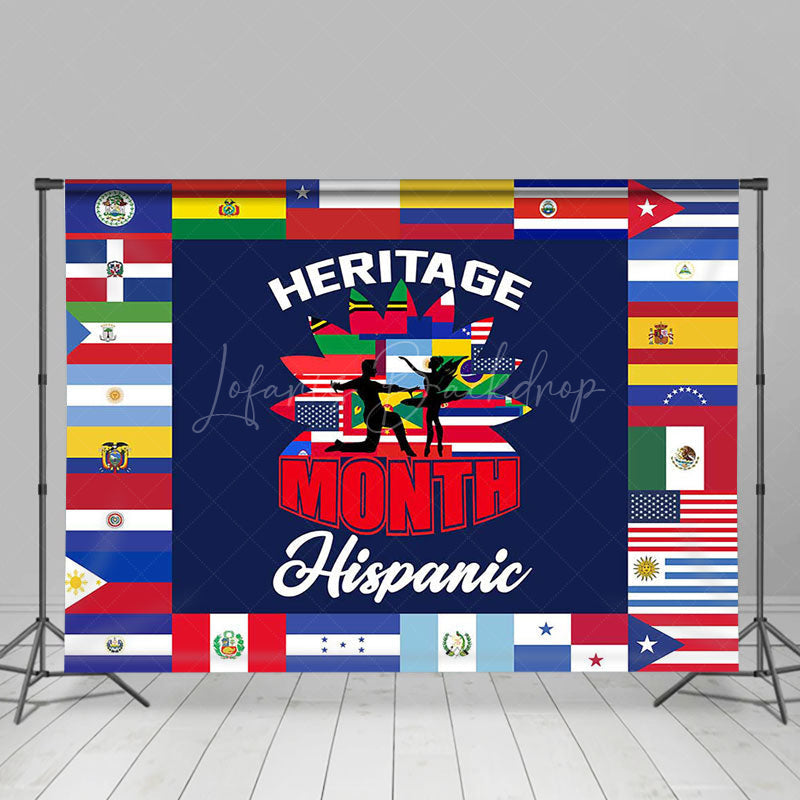 Lofaris Latin American Flag Hispanic Heritage Month Backdrop