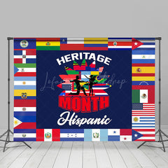 Lofaris Latin American Flag Hispanic Heritage Month Backdrop